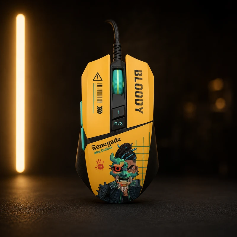 A4Tech Bloody W63 Max Renegade, желтый