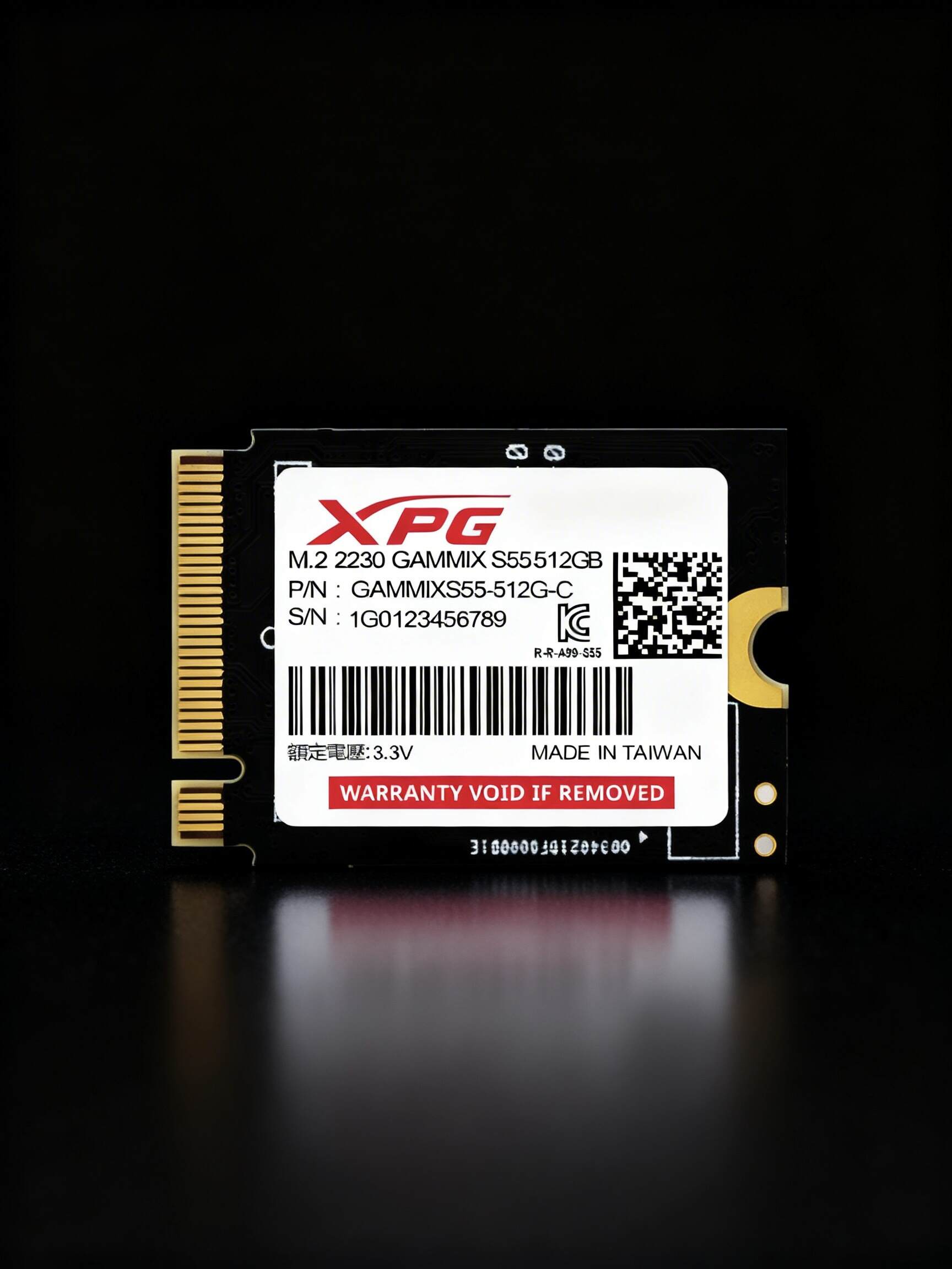 512Gb SSD AData XPG Gammix S55 SGAMMIXS55-512G-C, (5000/3000), 2230 (КОРОТКИЙ!!!), NVMe M.2
