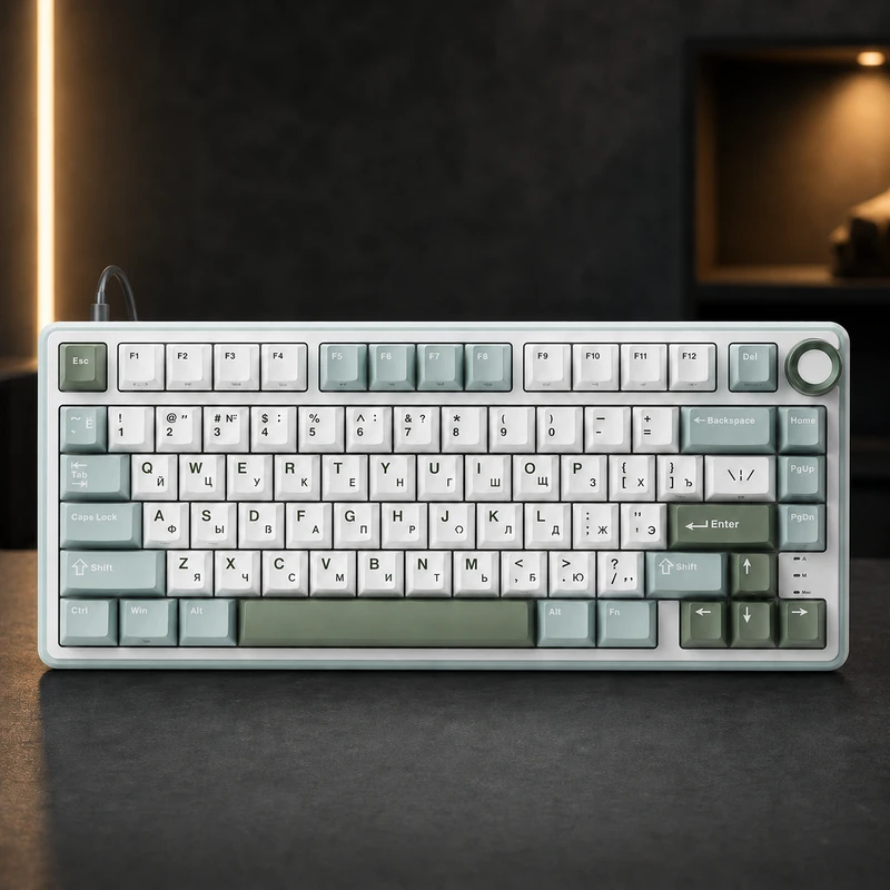 Royal Kludge R75 Sky Сyan (Brown switch)